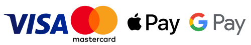 VISA, Mastercard, Google Pay